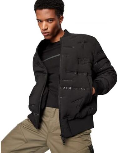 سترة منفوخة مبطنة تحمل شعار A|X ARMANI EXCHANGE للرجال in Kuwait