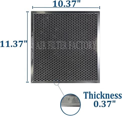 2-Pack Air Filter Factory Replacement For GE WB2X9760 WB2X2891 Range Hood Charcoal Carbon Filters 10-3/8 x 11-3/8 Inches in Saudi Arabia