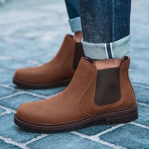 أحذية رجالية برباط حتى أحذية قتالية للرجال كاجوال أحذية رجالية أحذية أكسفورد أحذية رجالية جلدية أحذية رسمية أحذية للرجال, بني in Kuwait