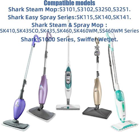 4 عبوات من وسادات التنظيف القابلة للغسل من زيمون لممسحة رذاذ وبخار القرش SK410 SK460 SK115 SK140 SK141 SK435CO S3101 S3102 S3250 S3251 in Kuwait