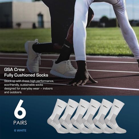 GSA OrganicPlus Cotton, Crew Men’s Performance Socks in Saudi Arabia