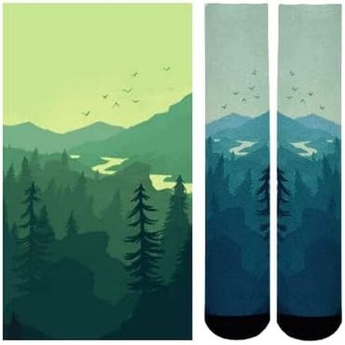 Sierra Socks Evergreen Pattern Unisex Socks in Kuwait