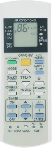 Replacement for Panasonic Air Conditioner Remote Control for CS-S9PKV CS-S12PKV CS-S18PKV CS-S24PKV CS-S28PKV in Saudi Arabia