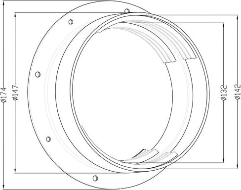 موصل تثبيت على الحائط لخرطوم العادم مزدوج الحجم لفتحة التيار المتردد المحمولة، متوافق مع خرطوم 5 و5.5 بوصة، أبيض in Kuwait