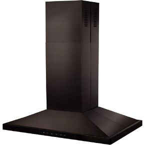 ZLINE 48" Convertible Vent Island Mount Range Hood in Black Stainless Steel (BSGL2iN-48) in Kuwait