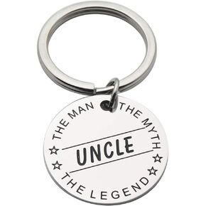 Papa The Man The Myth The Legend Stainless Steel Keychain Gift for Dad Grandpa Uncle Perfect Present for Fathers Day