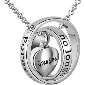YOUFENG Urn Necklaces for Ashes No Longer by My Side Forever in My Heart Mom Dad Cremation Urn Locket Jewelry