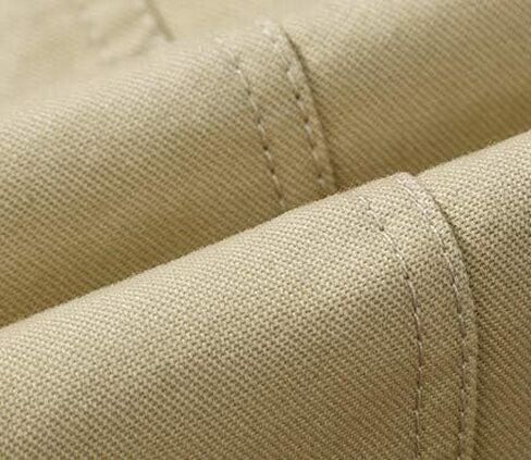 Cicilin Men's Trench Coat Lightweight Mid-Length Slim Windbreaker Cotton Jackets in Kuwait