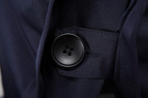 ebossy Men's Classic Lapel Collar Double Breasted Lightweight Belted Long Trench Coat Pu Trims in Kuwait