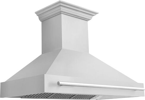 ZLINE 48" Stainless Steel Range Hood with Stainless Steel Handle (8654STX-48) in Saudi Arabia