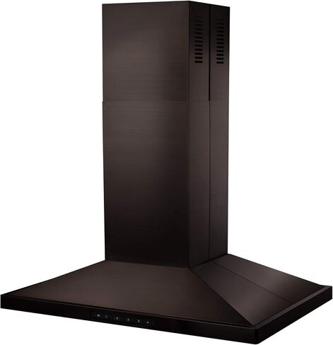 ZLINE 48" Convertible Vent Island Mount Range Hood in Black Stainless Steel (BSGL2iN-48) in Saudi Arabia