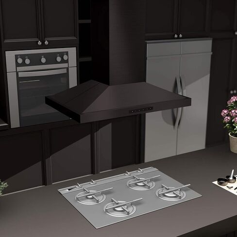 ZLINE 48" Convertible Vent Island Mount Range Hood in Black Stainless Steel (BSGL2iN-48) in Saudi Arabia