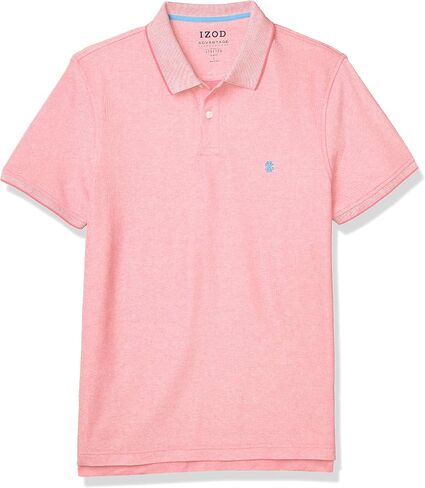 IZOD Men's Slim Fit Advantage Performance Short Sleeve Heather Polo in Saudi Arabia