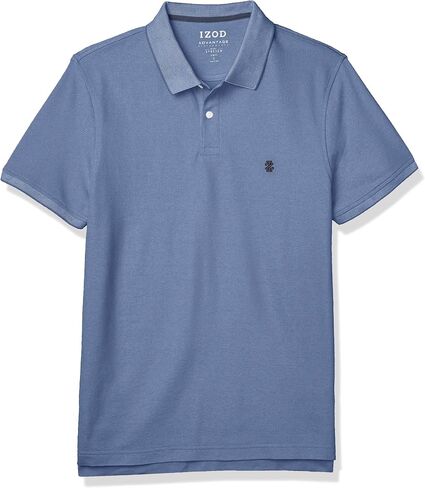 IZOD Men's Slim Fit Advantage Performance Short Sleeve Heather Polo in Saudi Arabia