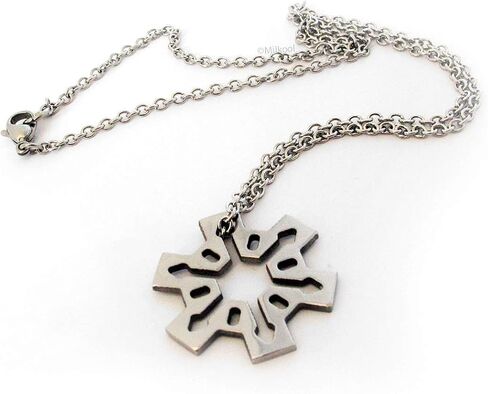 Pokemon Necklace - Time Gear - Stainless Steel - Handmade - Length 18+2" in Saudi Arabia