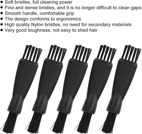 100 Pcs Shaver Brush, Electric Shaver Cleaning Brushes Razor Cleaner Set, Double Sided Trimmer Clipper Brush Cleaner Set with PP Handle for All Kinds of Small Appliances in Saudi Arabia