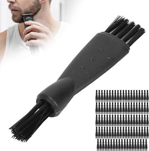 100 Pcs Shaver Brush, Electric Shaver Cleaning Brushes Razor Cleaner Set, Double Sided Trimmer Clipper Brush Cleaner Set with PP Handle for All Kinds of Small Appliances in Saudi Arabia