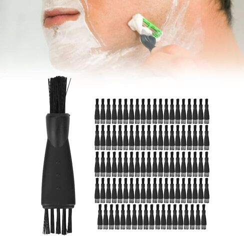 100 Pcs Shaver Brush, Electric Shaver Cleaning Brushes Razor Cleaner Set, Double Sided Trimmer Clipper Brush Cleaner Set with PP Handle for All Kinds of Small Appliances in Saudi Arabia