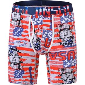 Men's Underwear Long Boxer Briefs Underpants The Boxer for Men Breathable Bamboo Fiber Pack