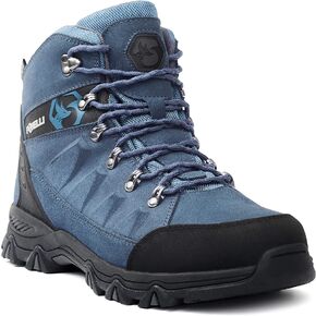 Foxelli Men’s Hiking Boots – Waterproof Suede Leather Hiking Boots for Men, Breathable, Comfortable & Lightweight Hiking Shoes