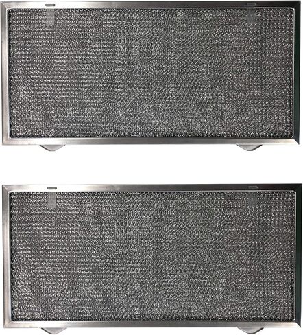 Replacement Aluminum Filters Compatible with GE WB13X5002, Rangeaire 610054,G-8235, -11-7/8 x 18-1/4 x 3/8 (2PT LS, 2TS LS) (2-Pack) in Saudi Arabia