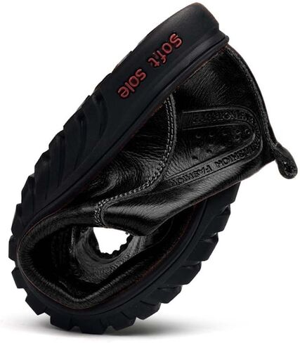 HESBITEUL Cowhide Leather Penny Loafers for Men Slip On Dress Driving Moccasins Casual Boat Shoes in Saudi Arabia