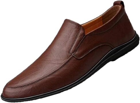 USANDY Men's Driving Shoes Premium Genuine Leather Fashion Slipper Casual Slip On Loafers Shoes in Saudi Arabia
