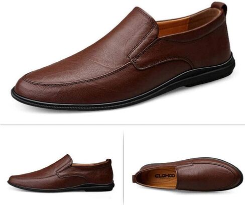 USANDY Men's Driving Shoes Premium Genuine Leather Fashion Slipper Casual Slip On Loafers Shoes in Saudi Arabia