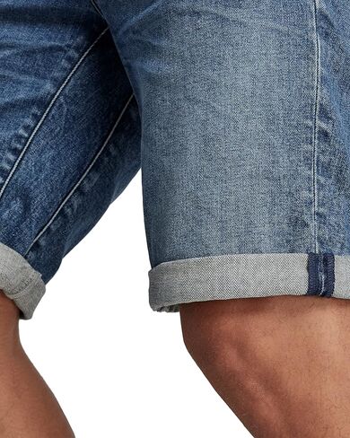 شورت D-STAQ ثلاثي الأبعاد من قماش الدنيم ذو قصة مستقيمة للرجال من G-Star Raw in Saudi Arabia
