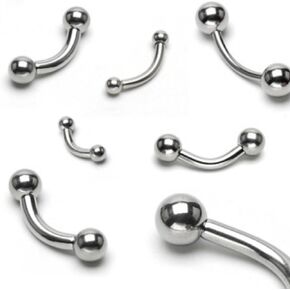 Ball 316L Surgical Steel Curved Barbell in Kuwait