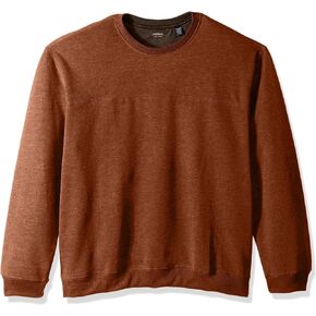 Arrow 1851 Men's Big and Tall Saranac Long Sleeve Crewneck Sueded Fleece Pullover in Kuwait