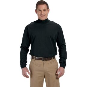 Devon & Jones D420 - Sueded Cotton Jersey Mock Turtleneck in Saudi Arabia