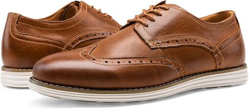 Vostey Men's Dress Shoes Leather Casual Dress Shoes for Men Leather Business Oxford Shoes for Men in Kuwait
