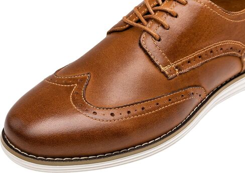 Vostey Men's Dress Shoes Leather Casual Dress Shoes for Men Leather Business Oxford Shoes for Men in Kuwait