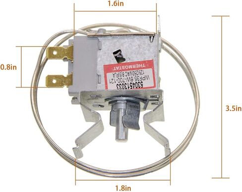 5304513033 Refrigerator Thermostat Compatible With Frigidaire Kenmore - Replaces 5304503436 in Saudi Arabia