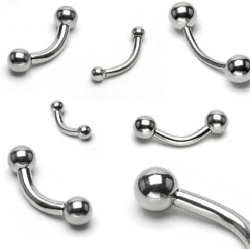 Ball 316L Surgical Steel Curved Barbell in Saudi Arabia