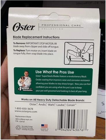 Oster Super Steels A5 Replacement Blades, #10 Made in USA 1/16" in Kuwait