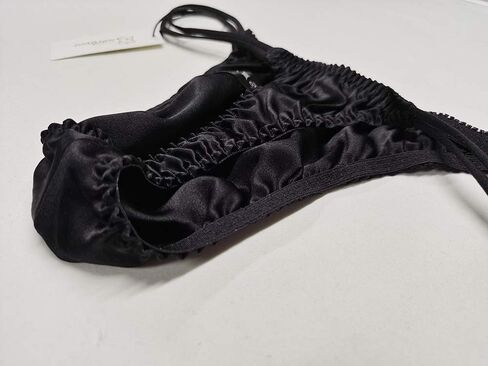 SilRiver Men's Silk Satin Thong Pouch T - Back Bikini G-String Underwear in Saudi Arabia