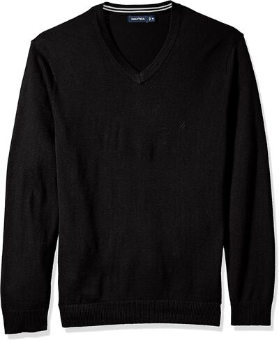 سترة Nautica الرجالية ذات الأكمام الطويلة الكلاسيكية ورقبة على شكل حرف V in Kuwait