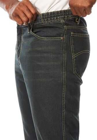 Liberty Blues Men's Big & Tall ™ Athletic Fit Side Elastic 5-Pocket Jeans in Saudi Arabia