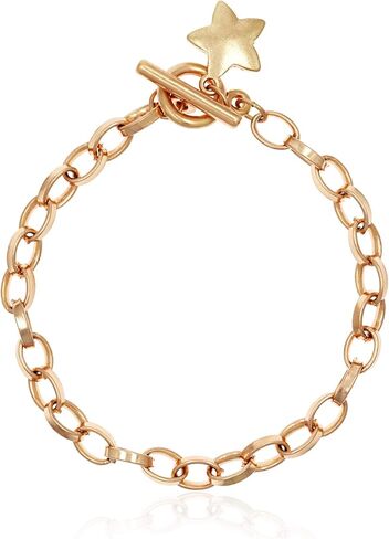 بومينا الذهب سلسلة سميكة تبديل سوار حلقة تسلق الكوبية ربط سوار القرص ستار القلب سحر سوار للنساء الرجال in Kuwait