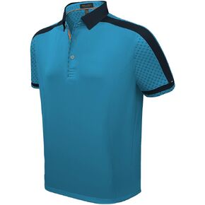 Pin High Men's Performance Golf Polo Shirt, Modern Fit Golf Shirt, Dry-Fit Short Sleeve Polo