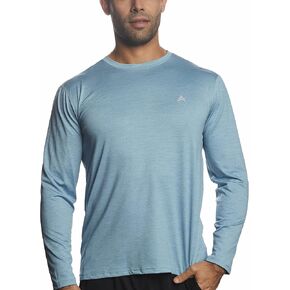 Arctic Cool Men's Crew Neck Instant Cooling Moisture Wicking Performance UPF 50+ Long Sleeve Sun Protection Shirt in Kuwait