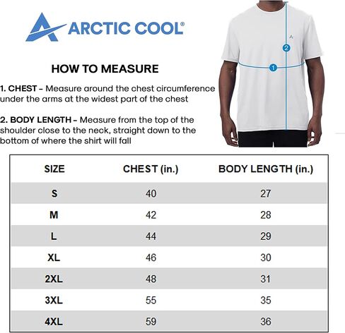 Arctic Cool Men's Crew Neck Instant Cooling Moisture Wicking Performance UPF 50+ Long Sleeve Sun Protection Shirt in Saudi Arabia