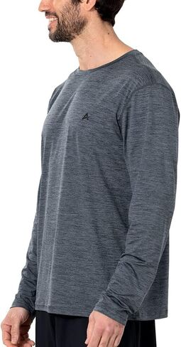 Arctic Cool Men's Crew Neck Instant Cooling Moisture Wicking Performance UPF 50+ Long Sleeve Sun Protection Shirt in Saudi Arabia