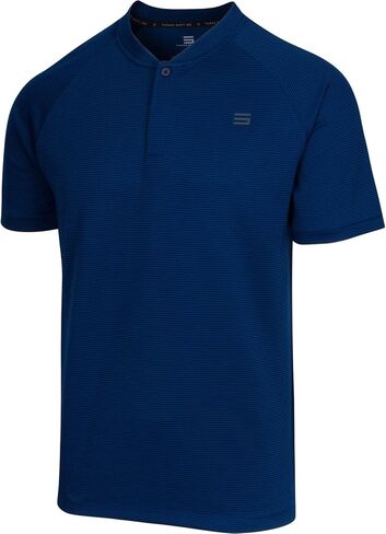 Three Sixty Six Collarless Golf Shirts for Men - Men’s Casual Dry Fit Short Sleeve Polo, Lightweight and Breathable in Saudi Arabia