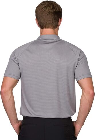 Three Sixty Six Collarless Golf Shirts for Men - Men’s Casual Dry Fit Short Sleeve Polo, Lightweight and Breathable in Saudi Arabia