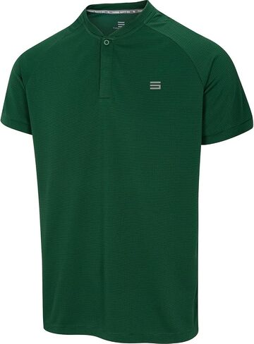 Three Sixty Six Collarless Golf Shirts for Men - Men’s Casual Dry Fit Short Sleeve Polo, Lightweight and Breathable in Saudi Arabia