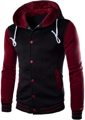 Generic Hoodies For Men Fleece Pullover Men Coat Jacket Outwear Sweater Winter Slim Hoodie Warm Hooded Sweatshirt in Saudi Arabia