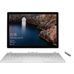 Microsoft Surface Book 512GB Intel Core i7-6600U X2 2.6GHz 13.5", Silver (Renewed) in Kuwait